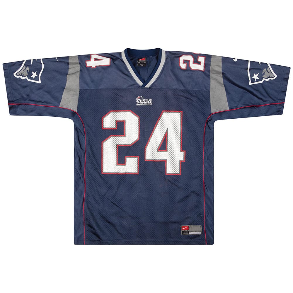 2000 New England Patriots Law #24 Nike Jersey (Home) M