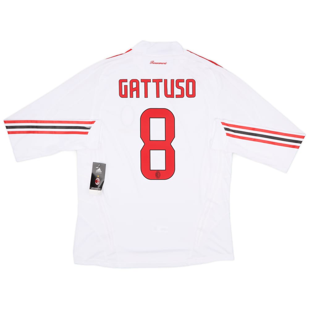 2008-09 AC Milan Player Issue Away L/S Shirt Gattuso #8 (L)