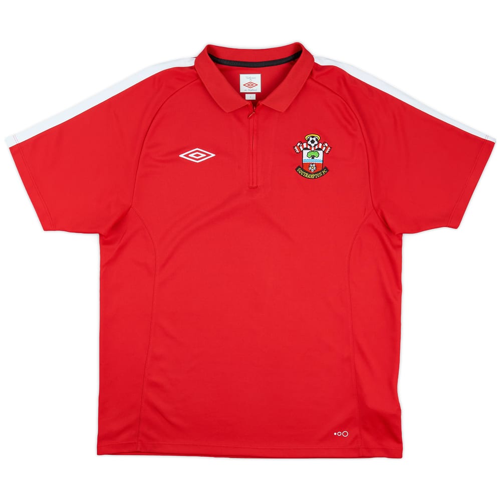2010-11 Southampton Umbro 1/4 Zip Polo Shirt - 8/10 - (L)