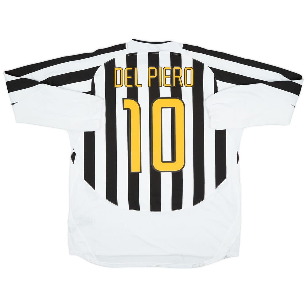 2003-04 Juventus Home L/S Shirt Del Piero #10 (XXL)