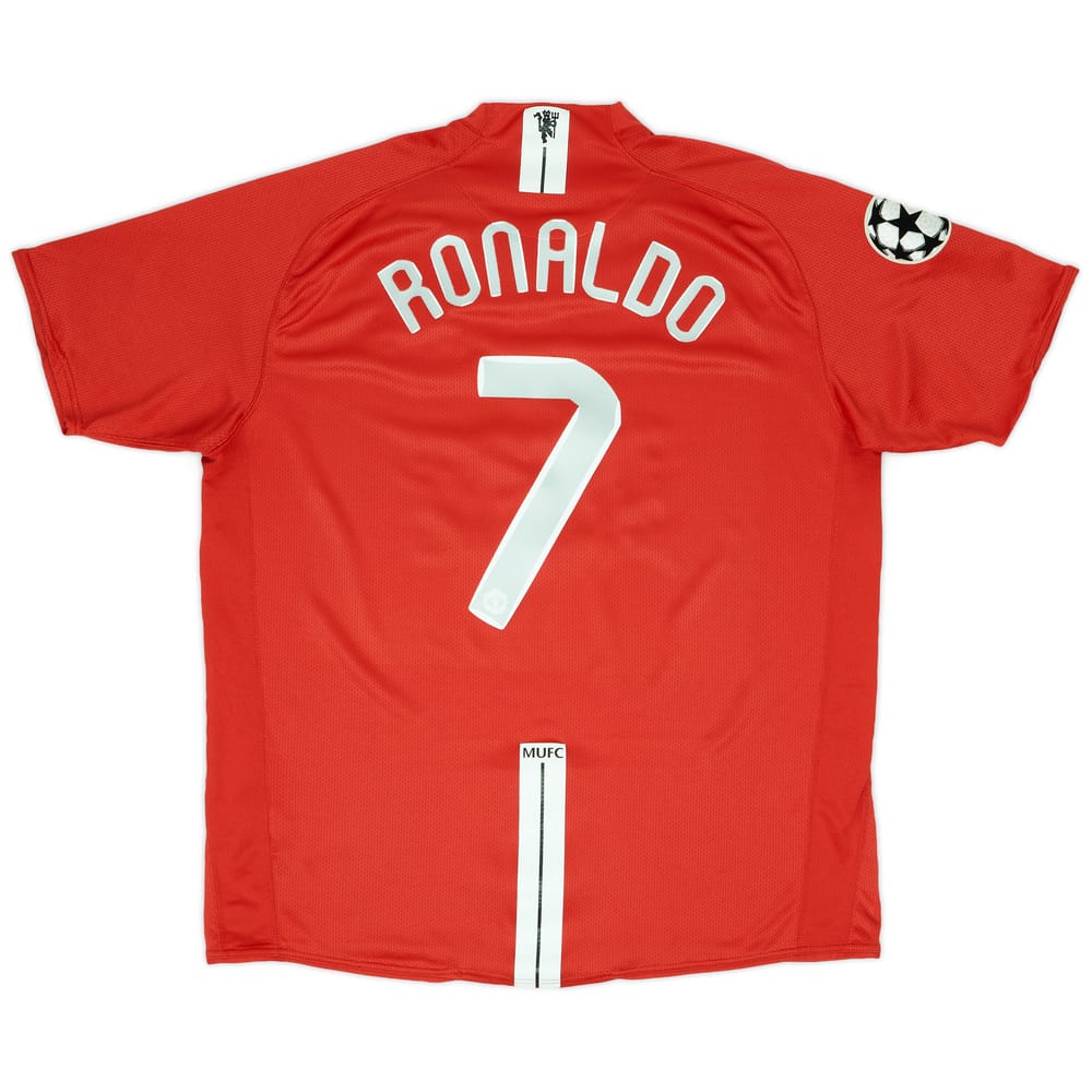 2008 Manchester United &#039;Moscow 2008&#039; CL Home Shirt Ronaldo #7 - 8/10 - (XL)