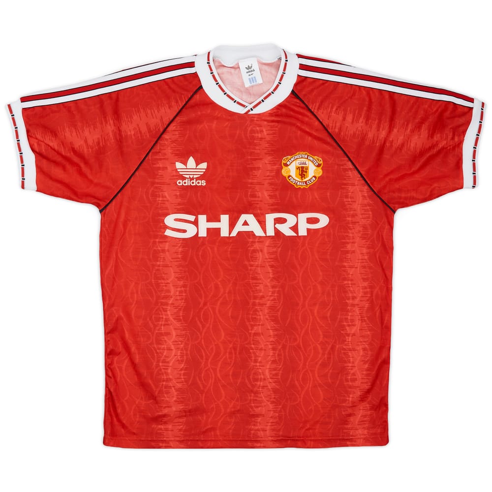 1990-92 Manchester United Home Shirt - 10/10 - (M)