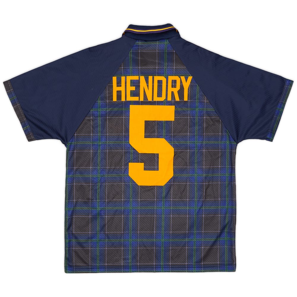 1994-96 Scotland Home Shirt Hendry #5 - 9/10 - (L)