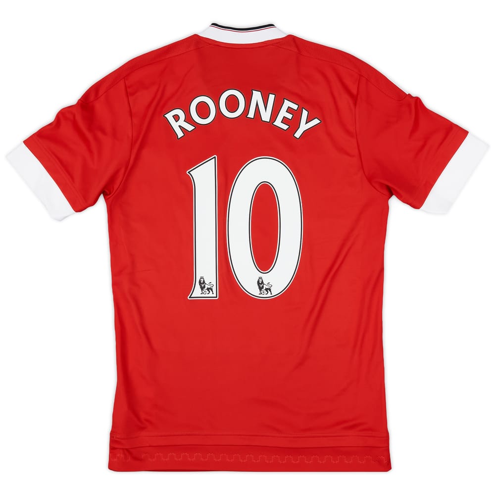 2015-16 Manchester United Home Shirt Rooney #10 - 9/10 - (XS)