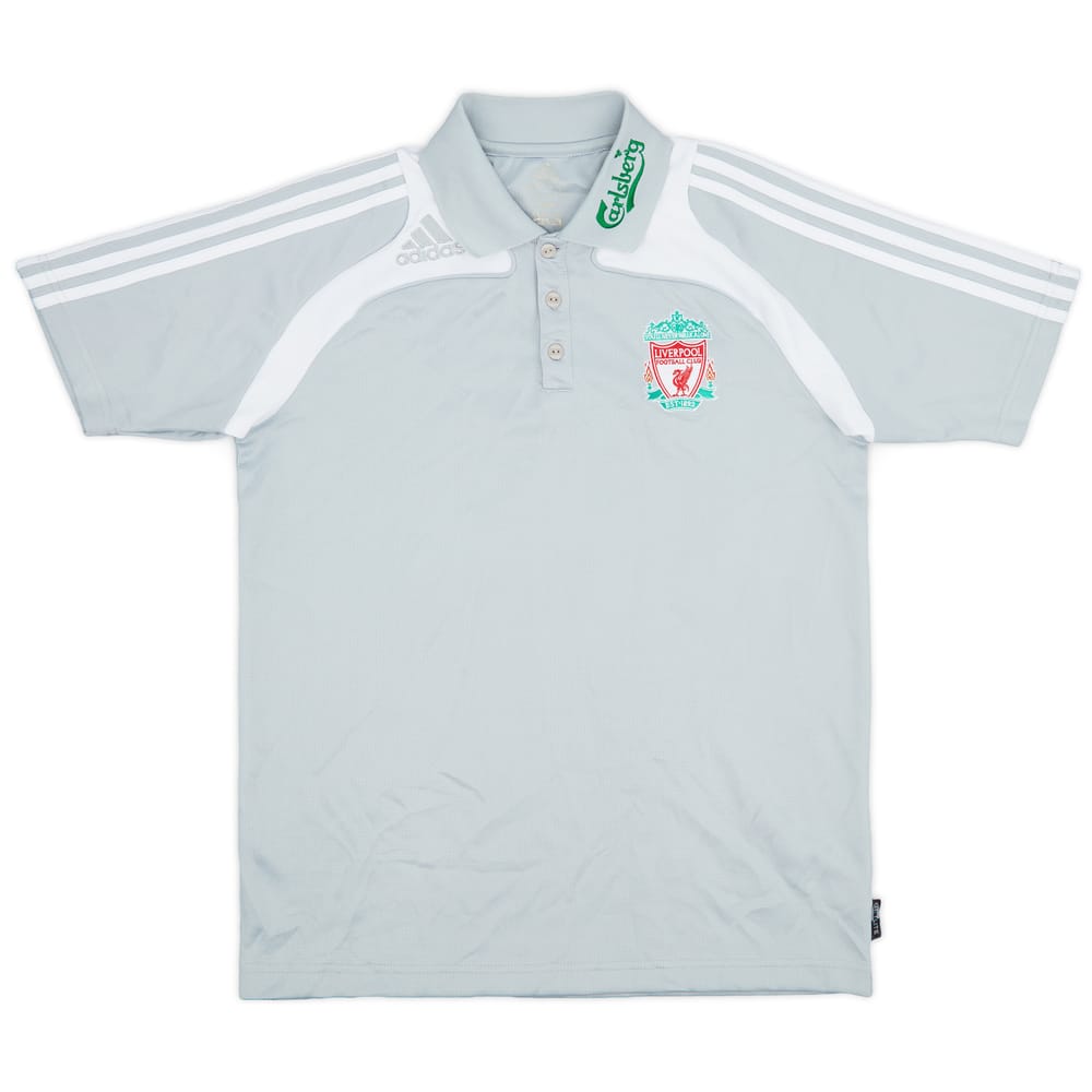 2008-09 Liverpool adidas Polo Shirt - 9/10 - (M)