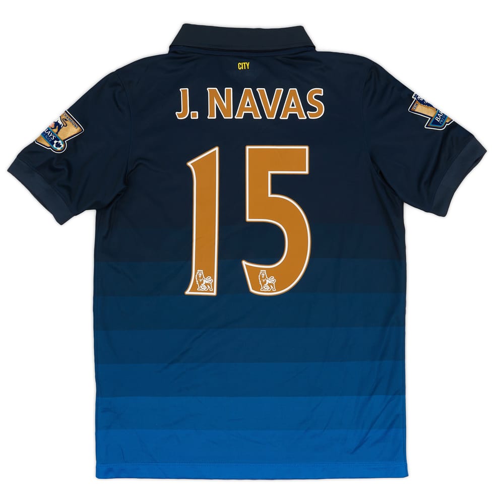 2014-15 Manchester City Away Shirt J.Navas #15 - 10/10 - (XL.Boys)