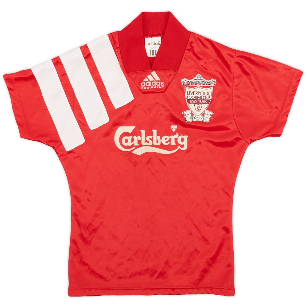 1992-93 Liverpool Centenary Home Shirt - 8/10 - (S.Boys)