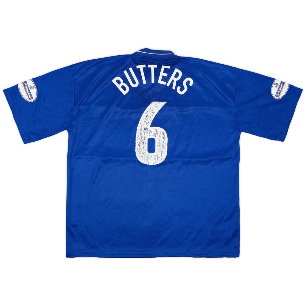 2001-02 Gillingham Match Worn Signed Home Shirt Butters #6