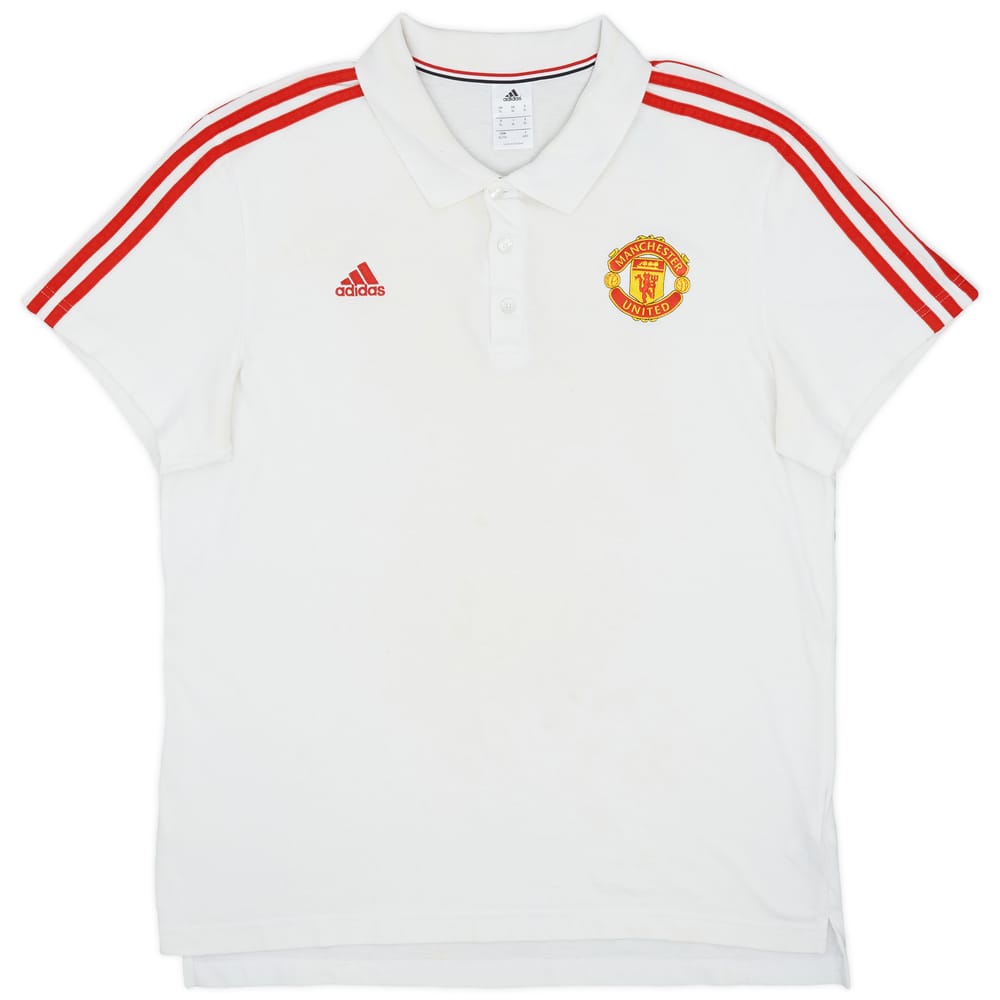 2015-16 Manchester United adidas Polo Shirt - 9/10 - (XL)