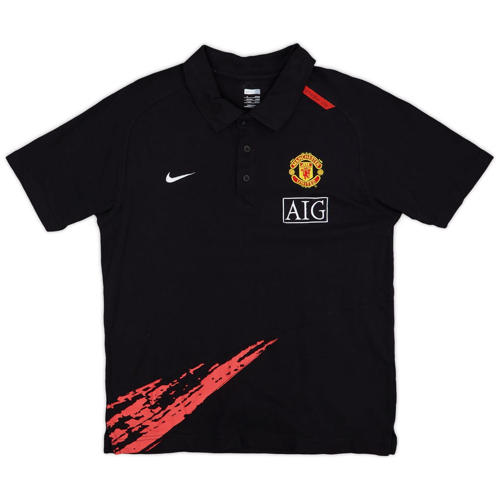 2007-08 Manchester United Nike Polo Shirt - 9/10 - (M)