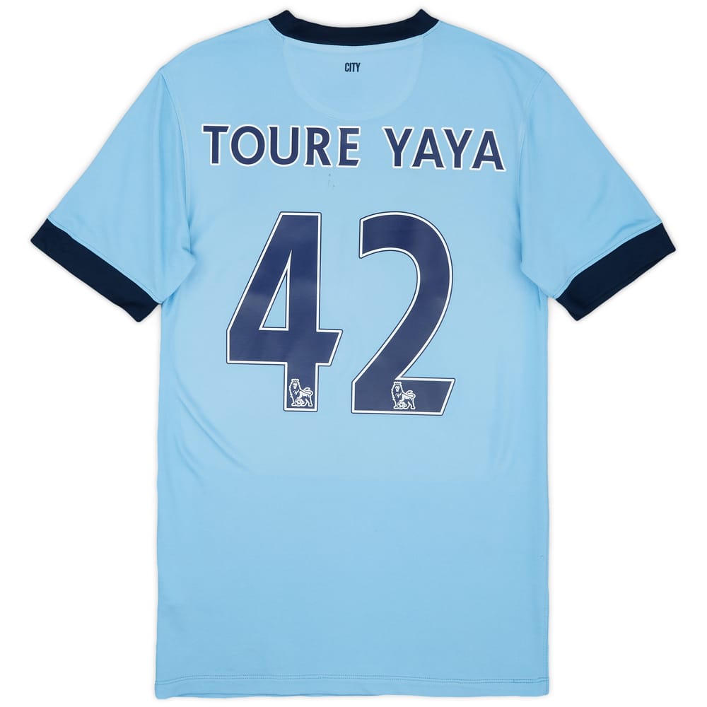 2014-15 Manchester City Home Shirt Toure Yaya #42 - 5/10 - (S)