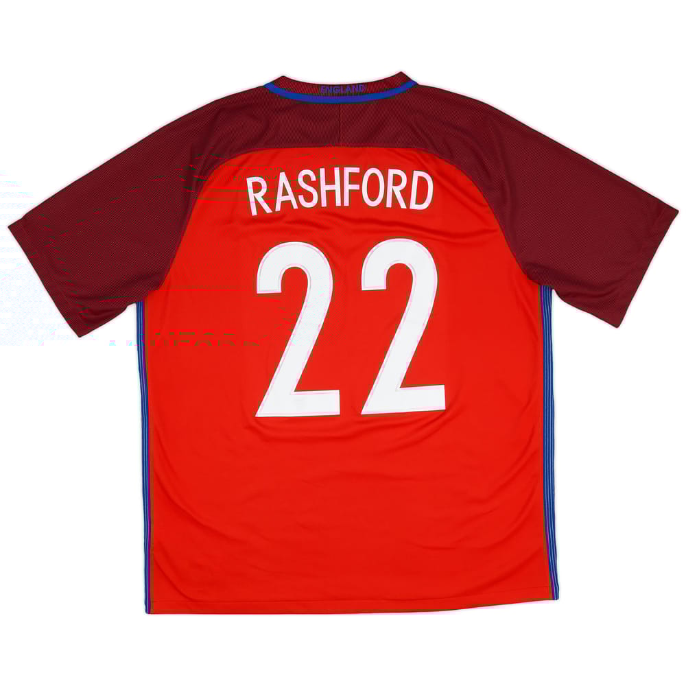 2016-17 England Away Shirt Rashford #22 - 9/10 - (XL)