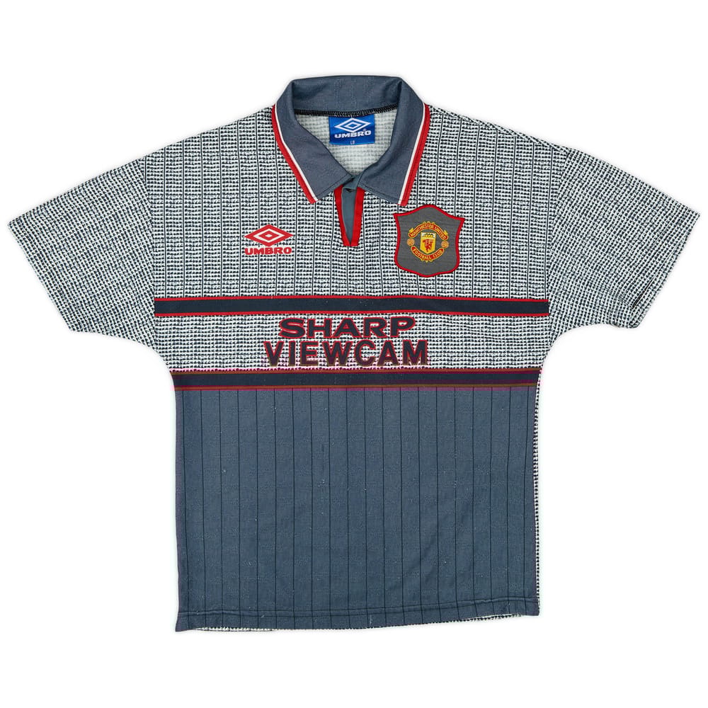 1995-96 Manchester United Away Shirt - 7/10 - (L.Boys)