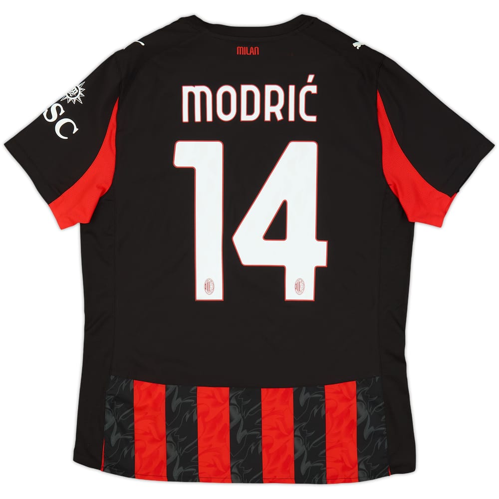 2025-26 AC Milan Authentic Home Shirt Modric #14