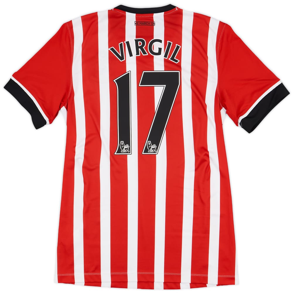 2016-17 Southampton Home Shirt Virgil #17 - 8/10 - (M)