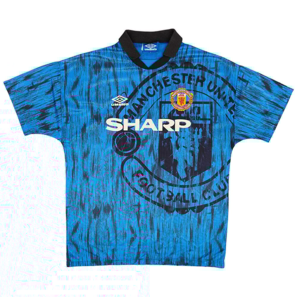 1992-93 Manchester United Away Shirt - 9/10 - (L)