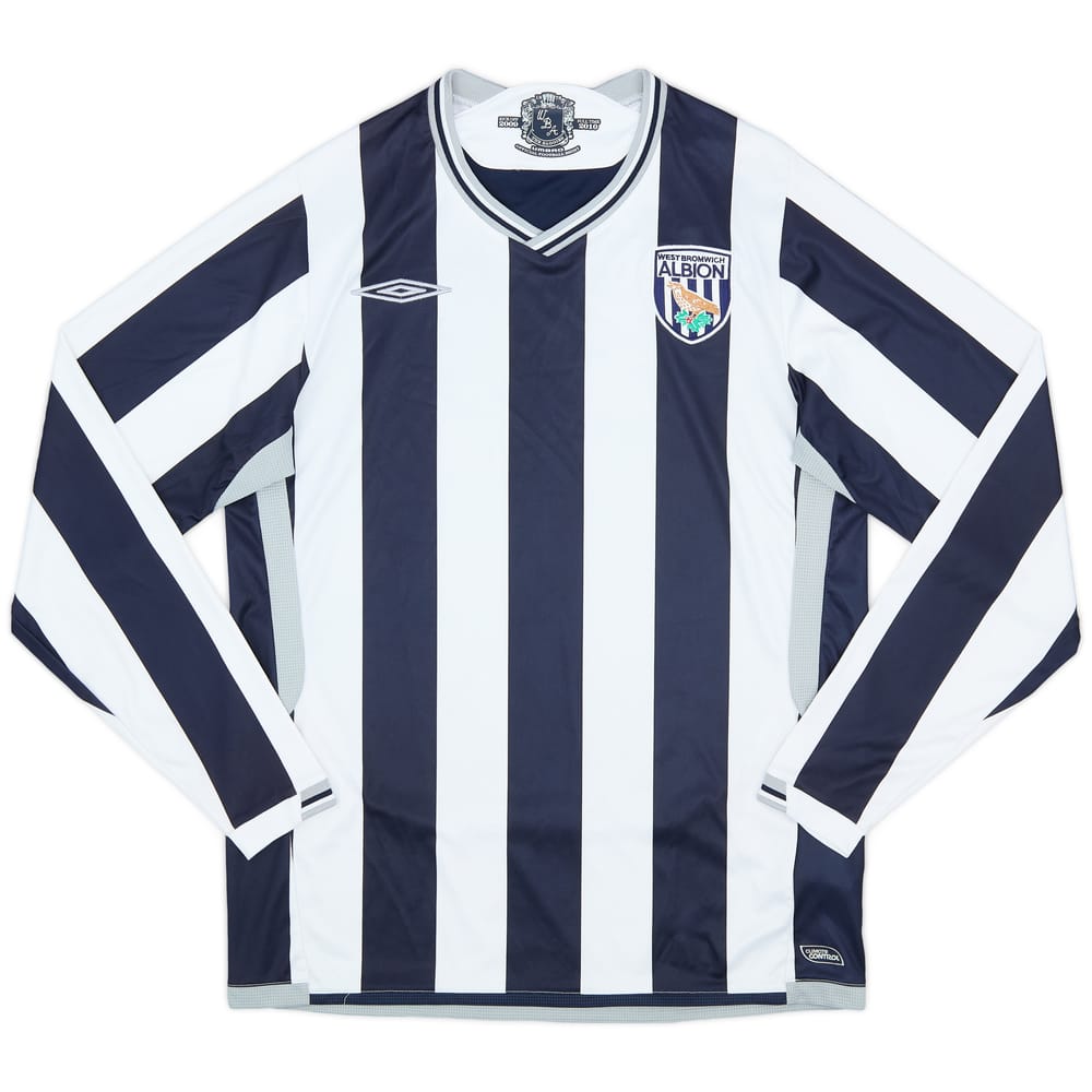 2009-10 West Brom Home L/S Shirt - 7/10 - (M)
