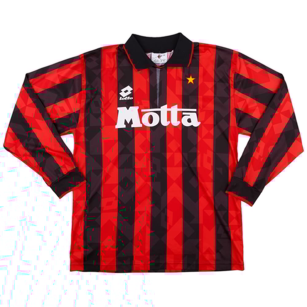 1993-94 AC Milan L/S Home Shirt - 5/10 - (L)