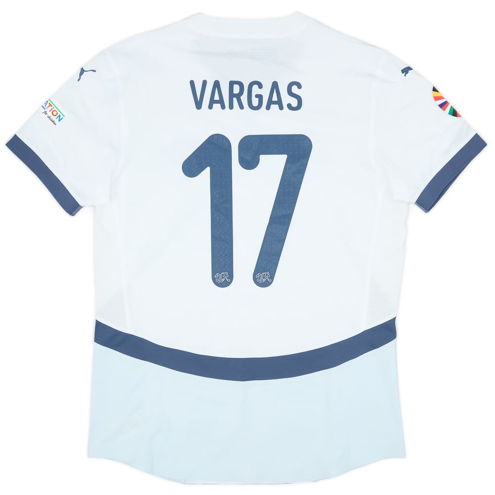 2024 Switzerland Match Issue European Championship Away Shirt Vargas #17