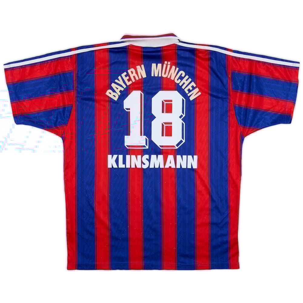1995-97 Bayern Munich Home Shirt Klinsmann #18 - 6/10 - (L)