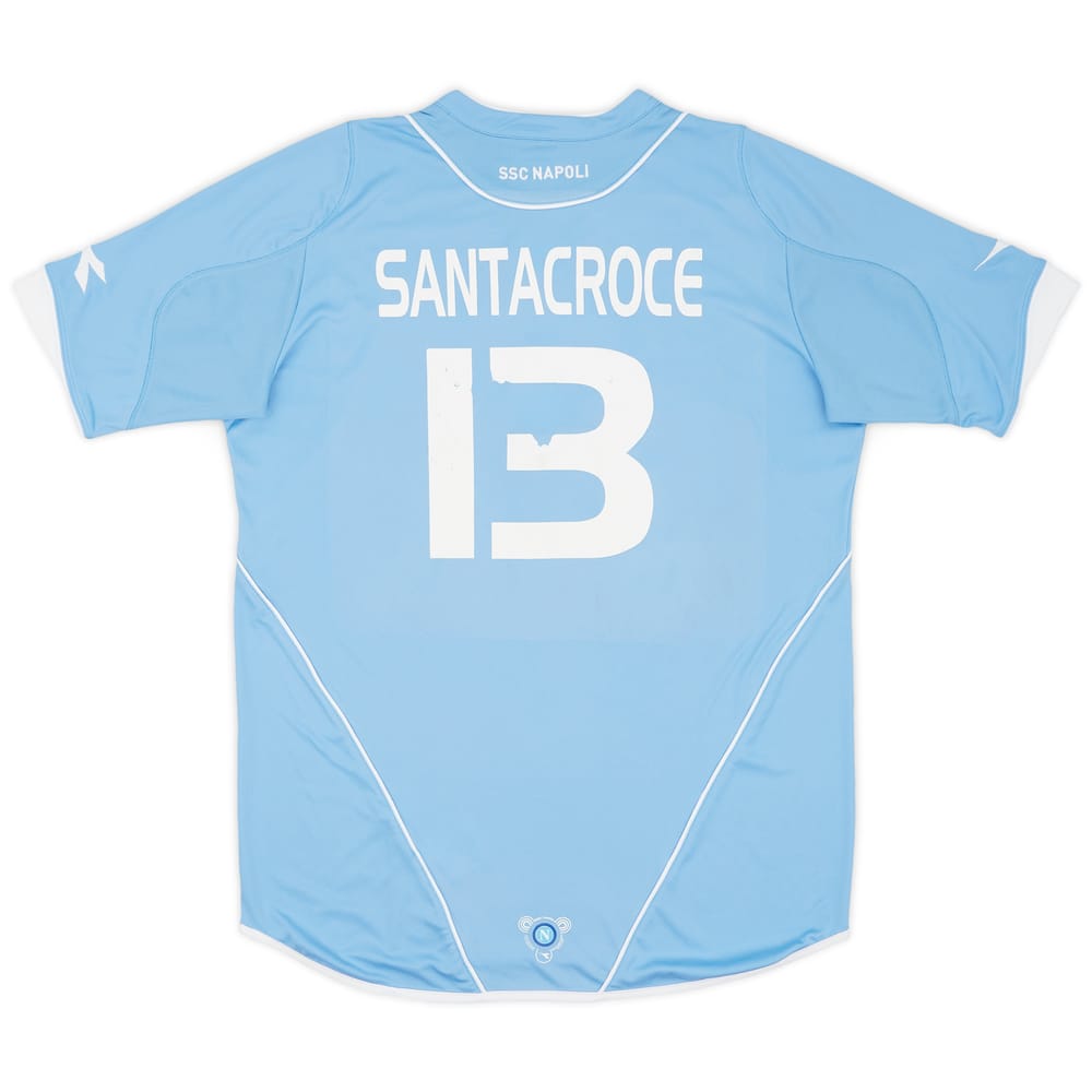 2007-08 Napoli Home Shirt Santacroce #13 - 5/10 - (M)