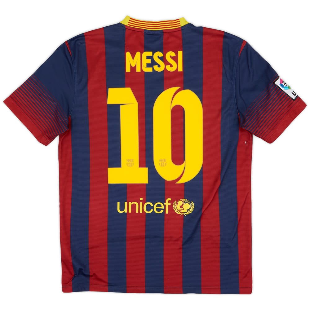 2013-14 Barcelona Home Shirt Messi #10 - 7/10 - (M)