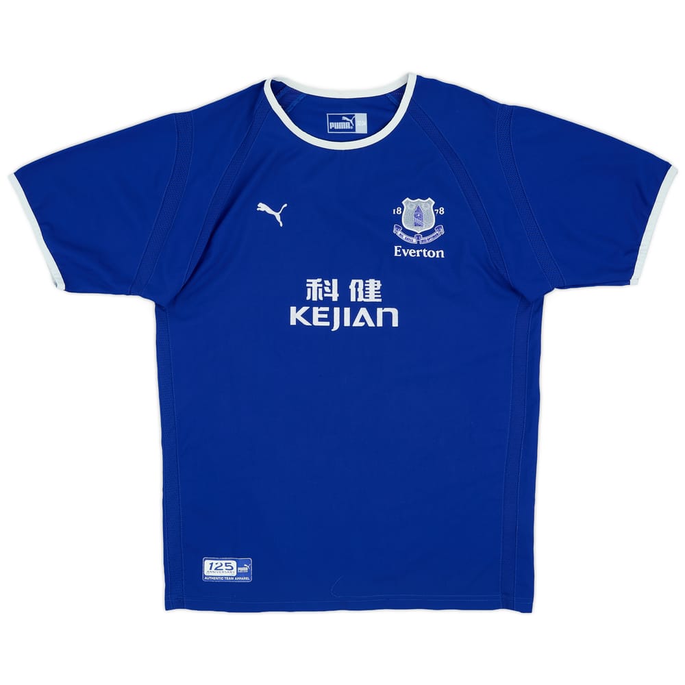2003-04 Everton Home Shirt - 8/10 - (XL.Boys)