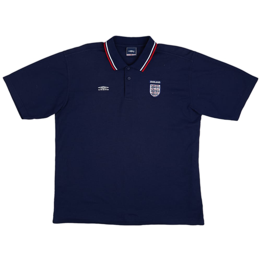 2002-03 England Umbro Polo Shirt - 8/10 - (XL)