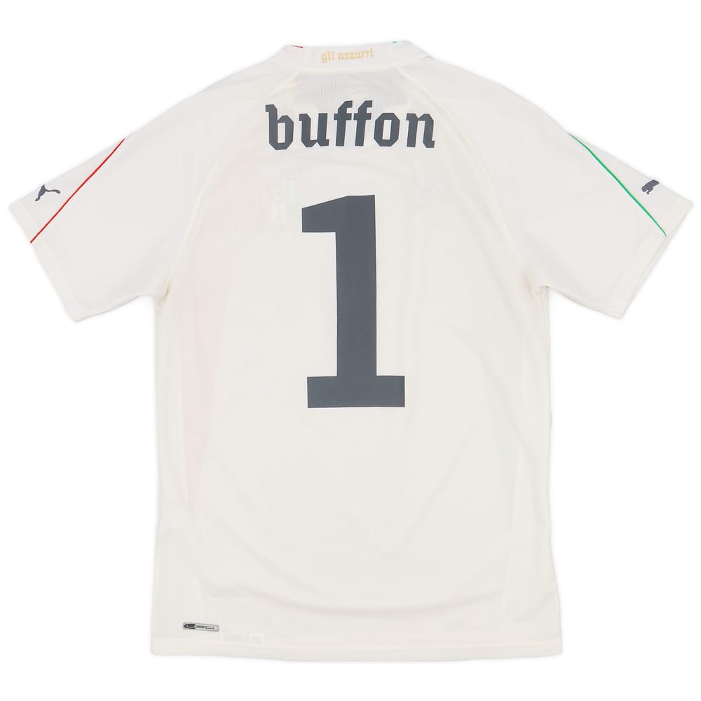 2010-12 Italy GK S/S Shirt Buffon #1 - 8/10 - (M)