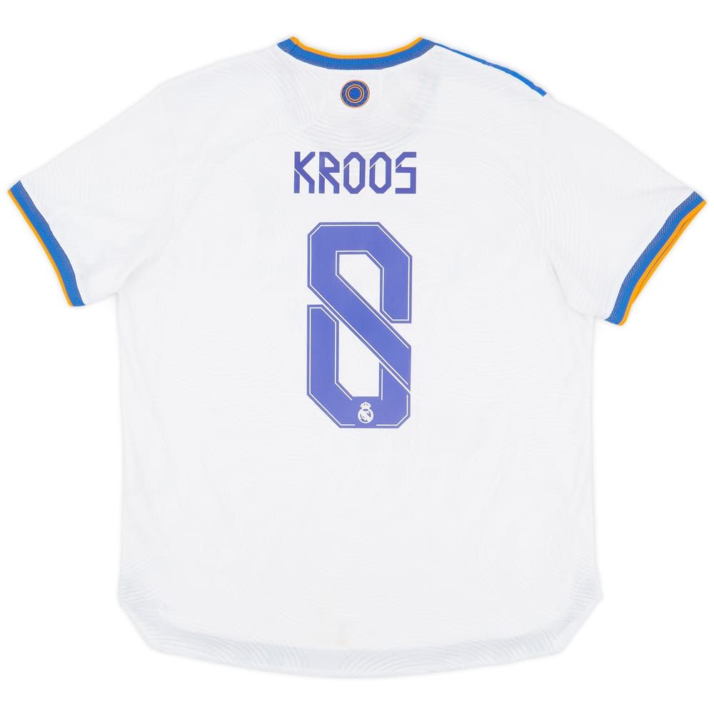 2021-22 Real Madrid Authentic Home Shirt Kroos #8 - 9/10 - (XL)