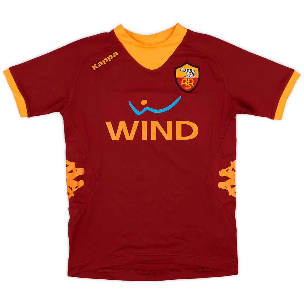 2011-12 Roma Home Shirt - 8/10 - (L.Boys)