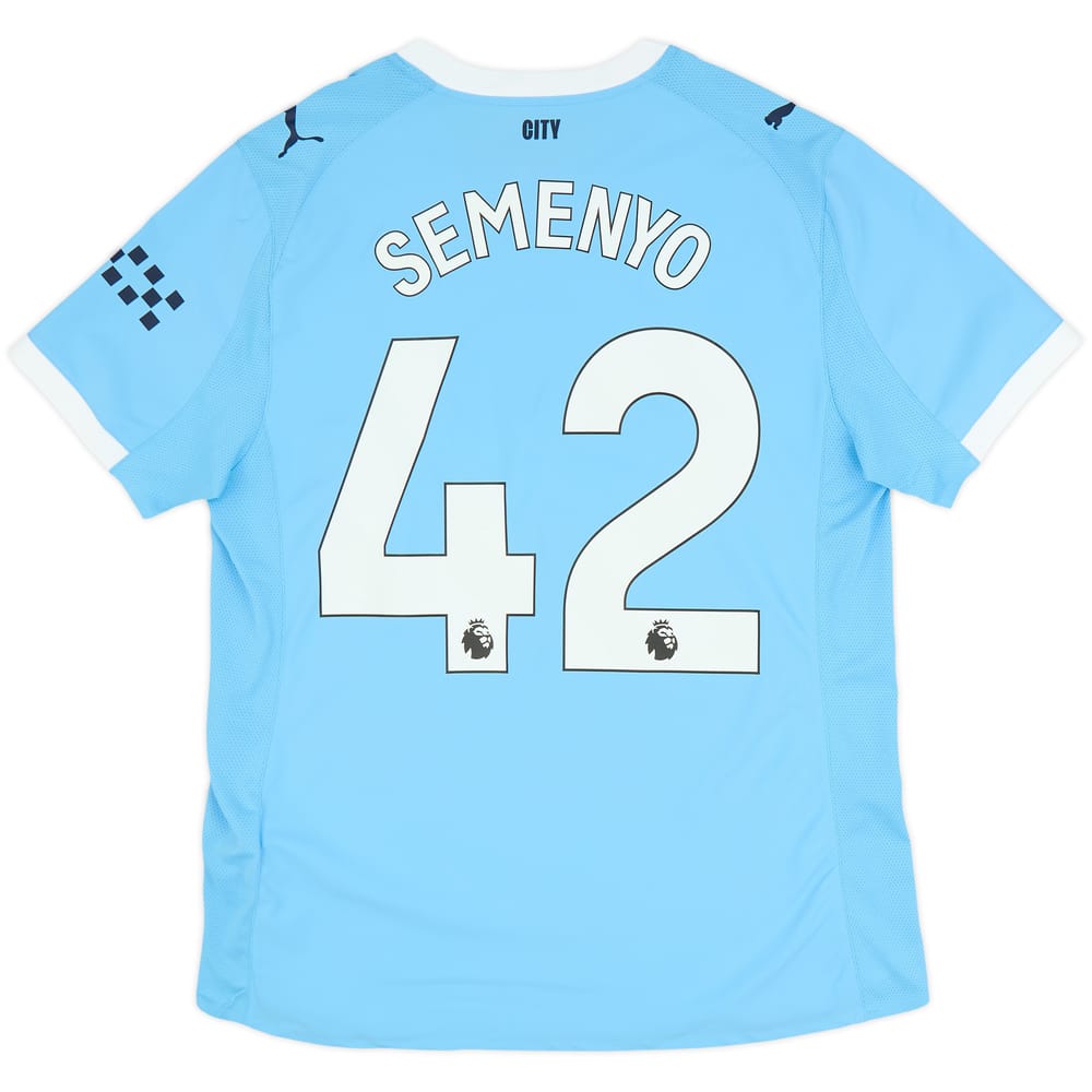 2025-26 Manchester City Authentic Home Shirt Semenyo #42