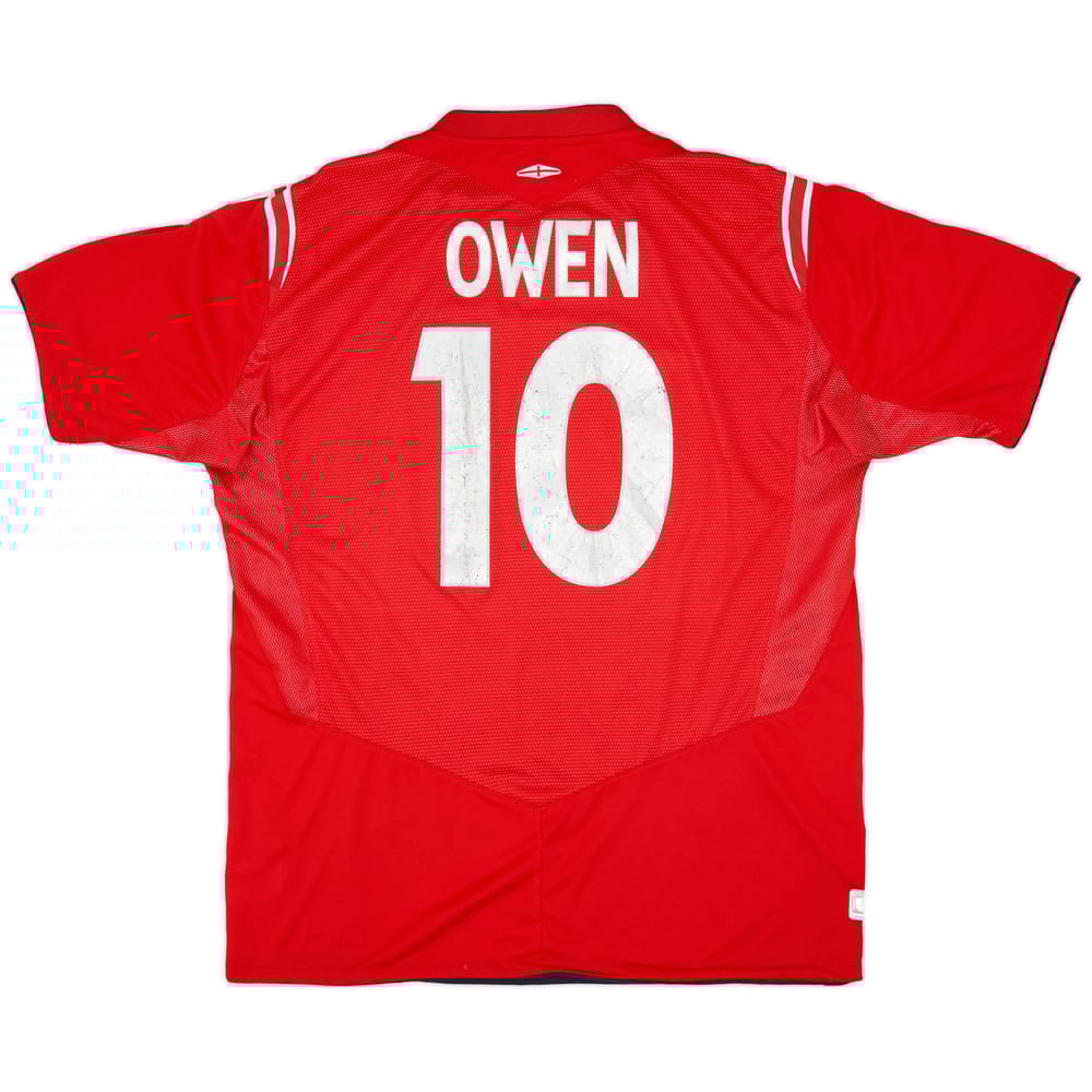 2004-06 England Away Shirt Owen #10 - 6/10 - (XL)