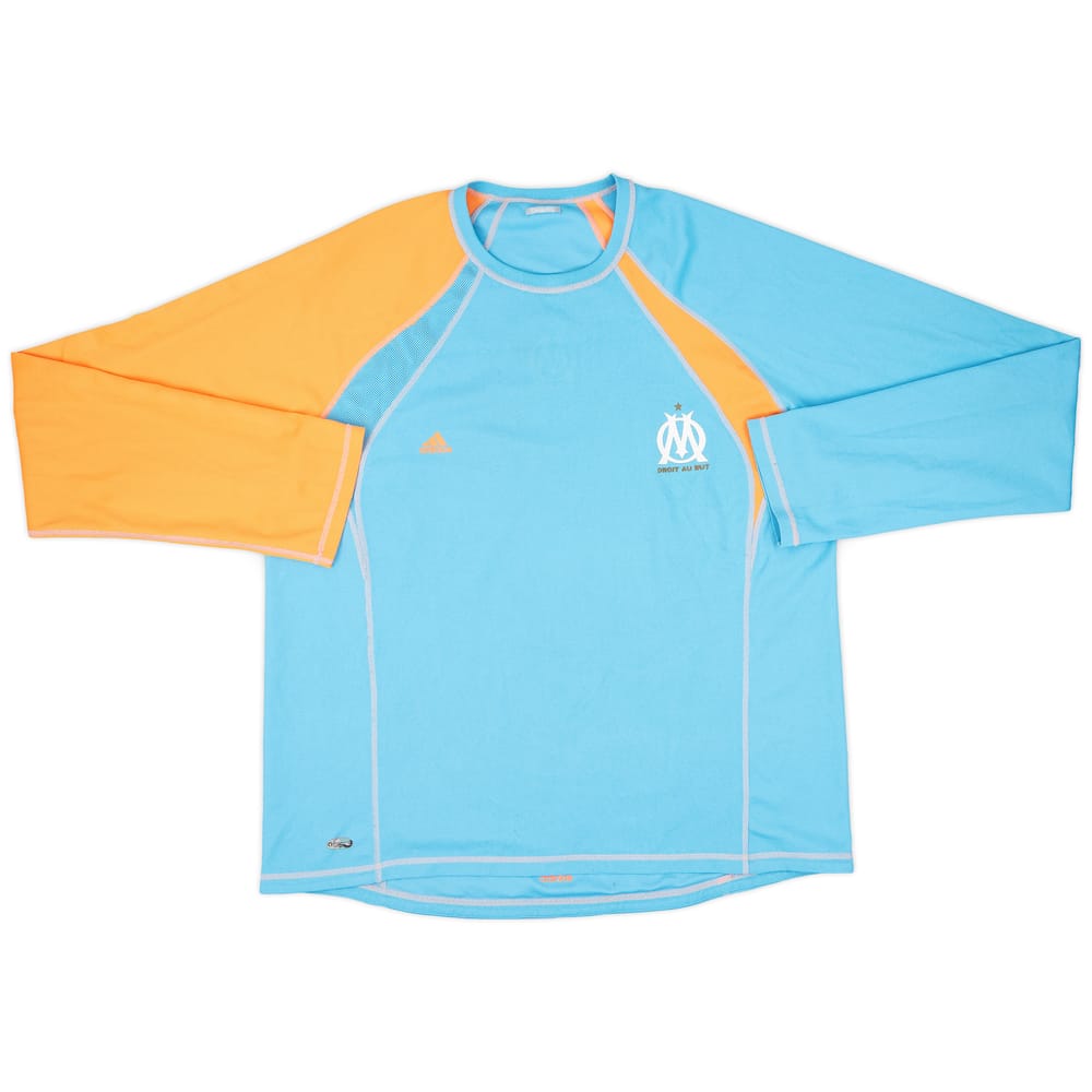 2007-08 Olympique Marseille adidas Reversible L/S Training Shirt - 8/10 - (XL)