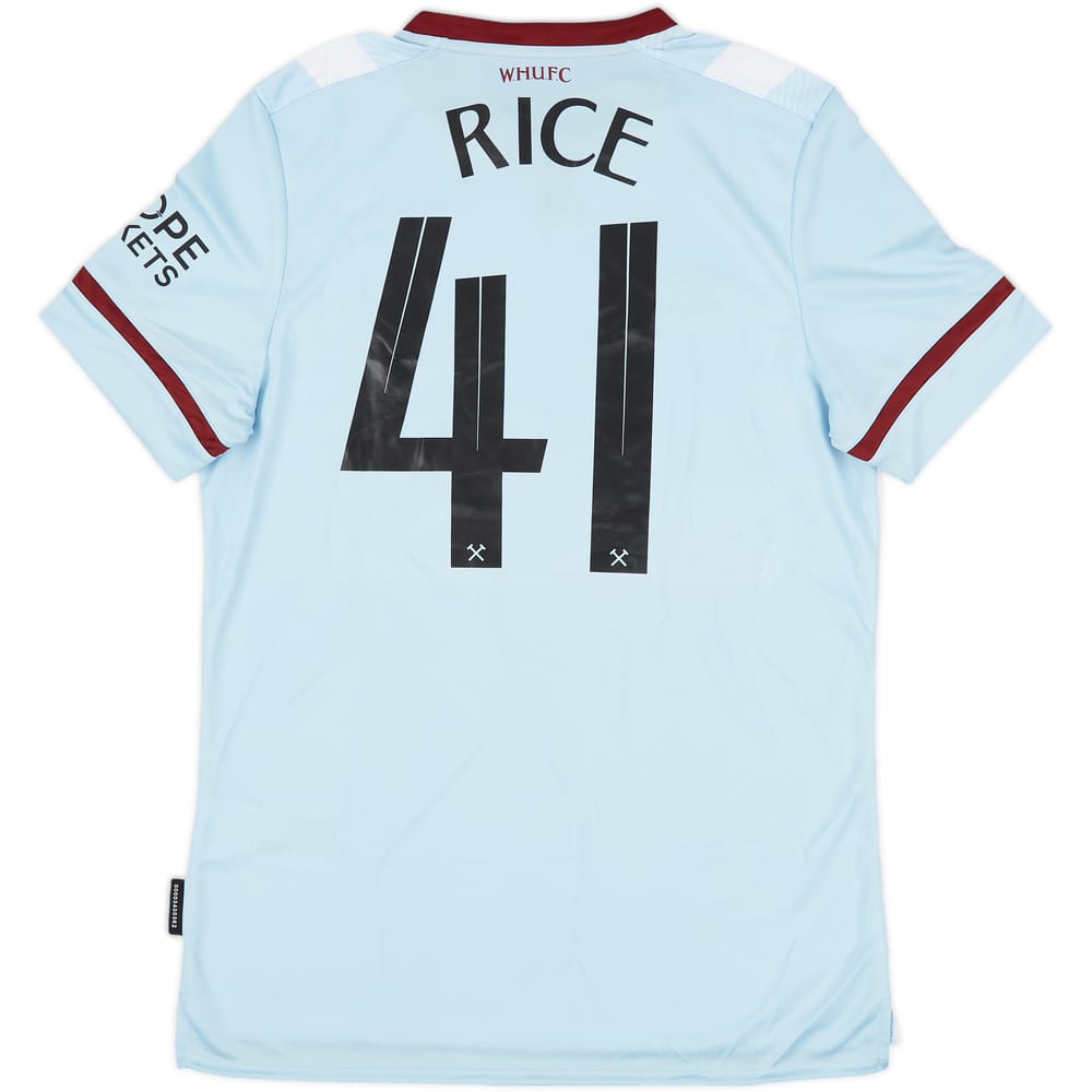 2021-22 West Ham Away Shirt Rice #41 (M)