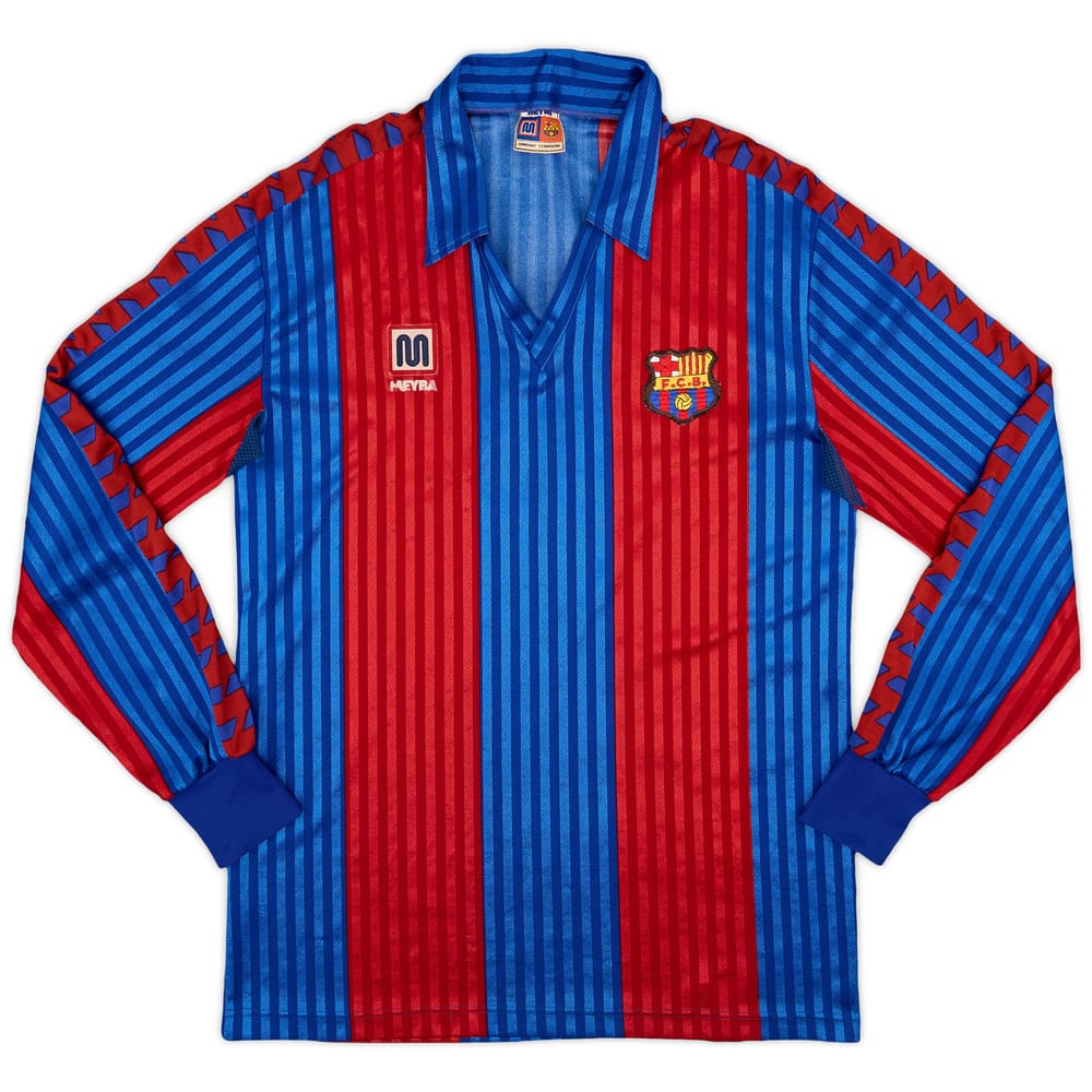 1989-92 Barcelona Home L/S Shirt - 7/10 - (M)