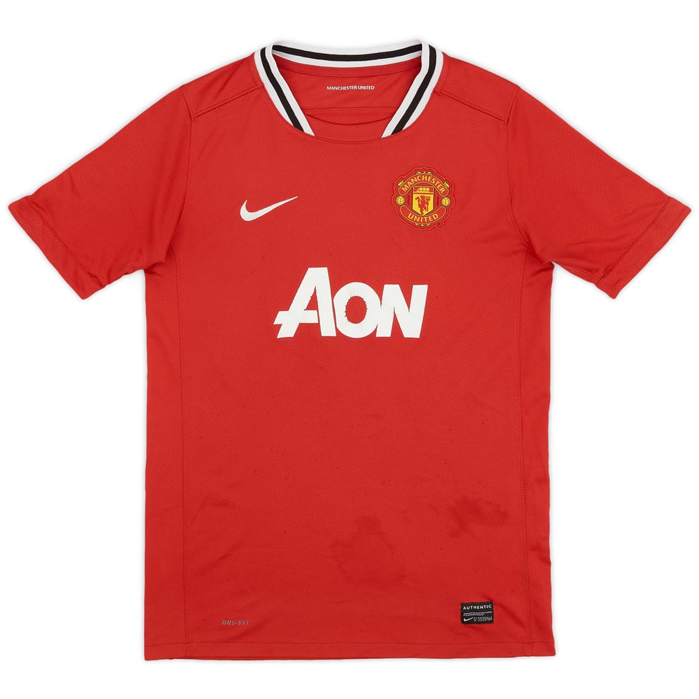 2011-12 Manchester United Home Shirt - 5/10 - (L.Boys)