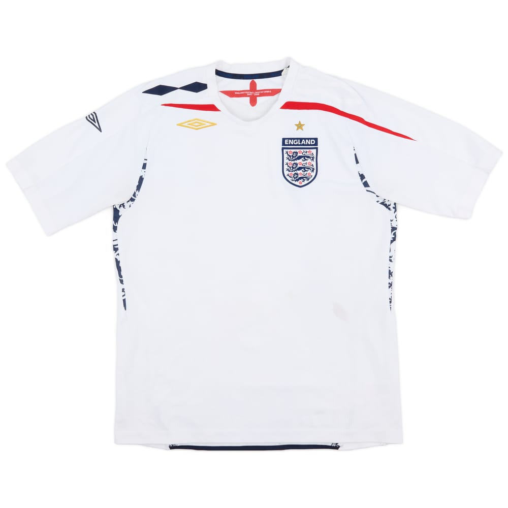 2007-09 England Home Shirt - 7/10 - (L)