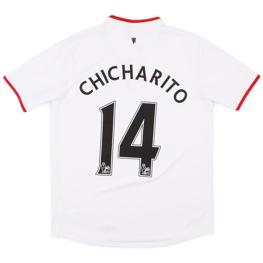 2012-14 Manchester United Away Shirt Chicharito #14 - 9/10 - (XL.Boys)