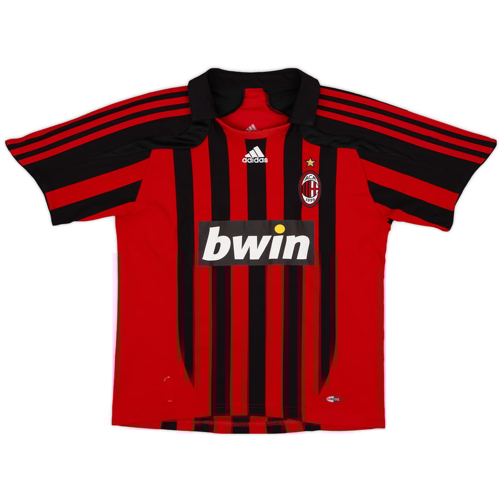2007-08 AC Milan Home Shirt - 7/10 - (M.Boys)