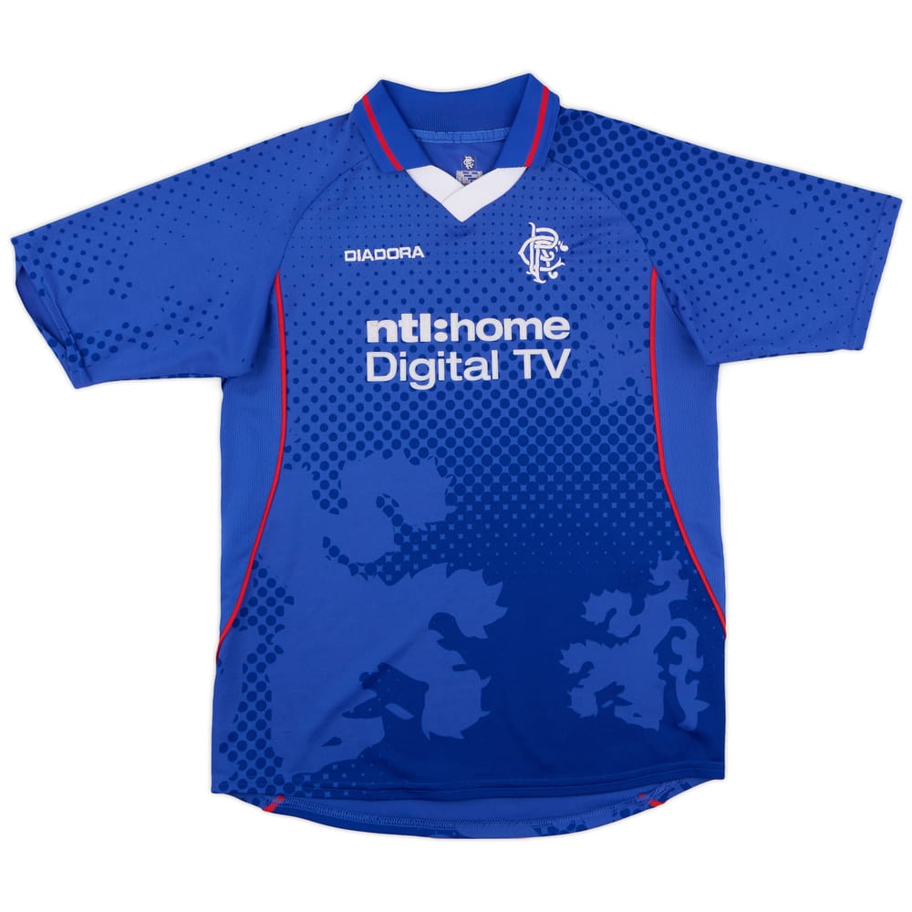 2002-03 Rangers Home Shirt - 9/10 - (XL.Boys)