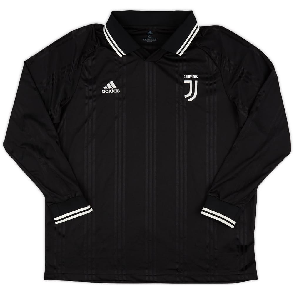 2019-20 Juventus adidas Icon L/S Tee - 8/10 - (XL)