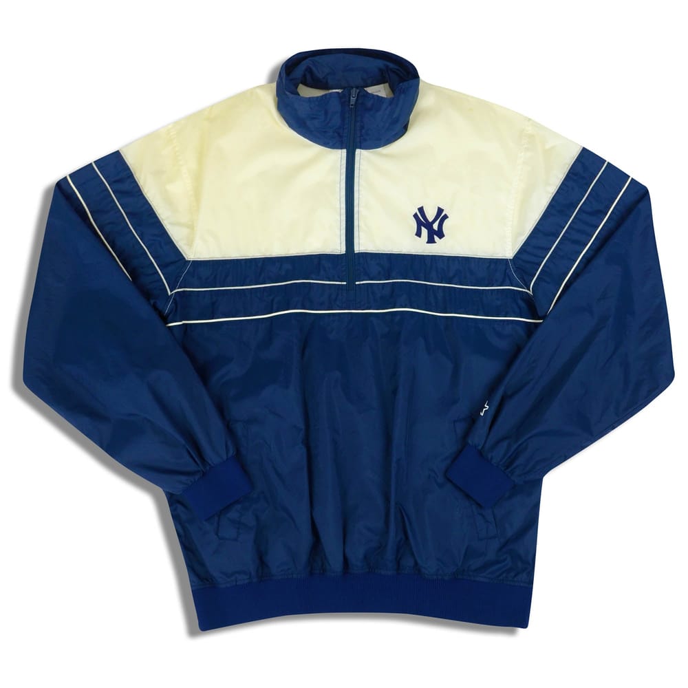 1990s New York Yankees Starter Half-Zip Windbreaker Jacket L