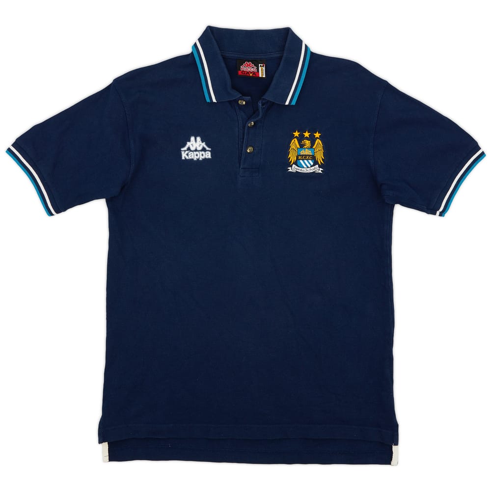 1998-99 Manchester City Kappa Polo Shirt - 8/10 - (M)