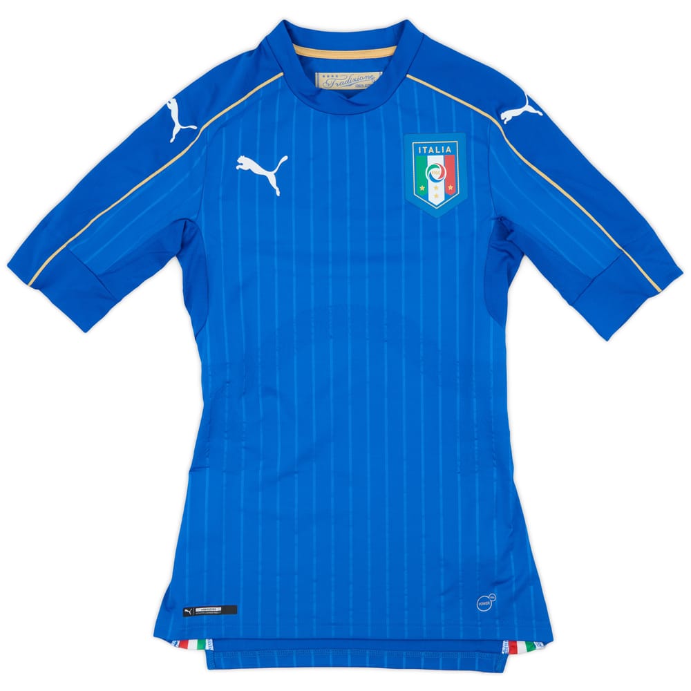 2016-17 Italy Authentic Home Shirt (ACTV Fit) - 9/10 - (S)