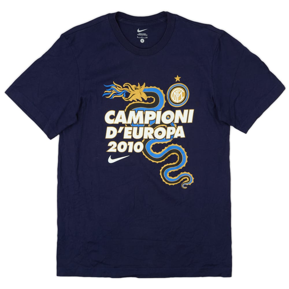 2010-11 Inter Milan 'Campioni D'Europa 2010' Nike Graphic Tee - 9/10 - (S)