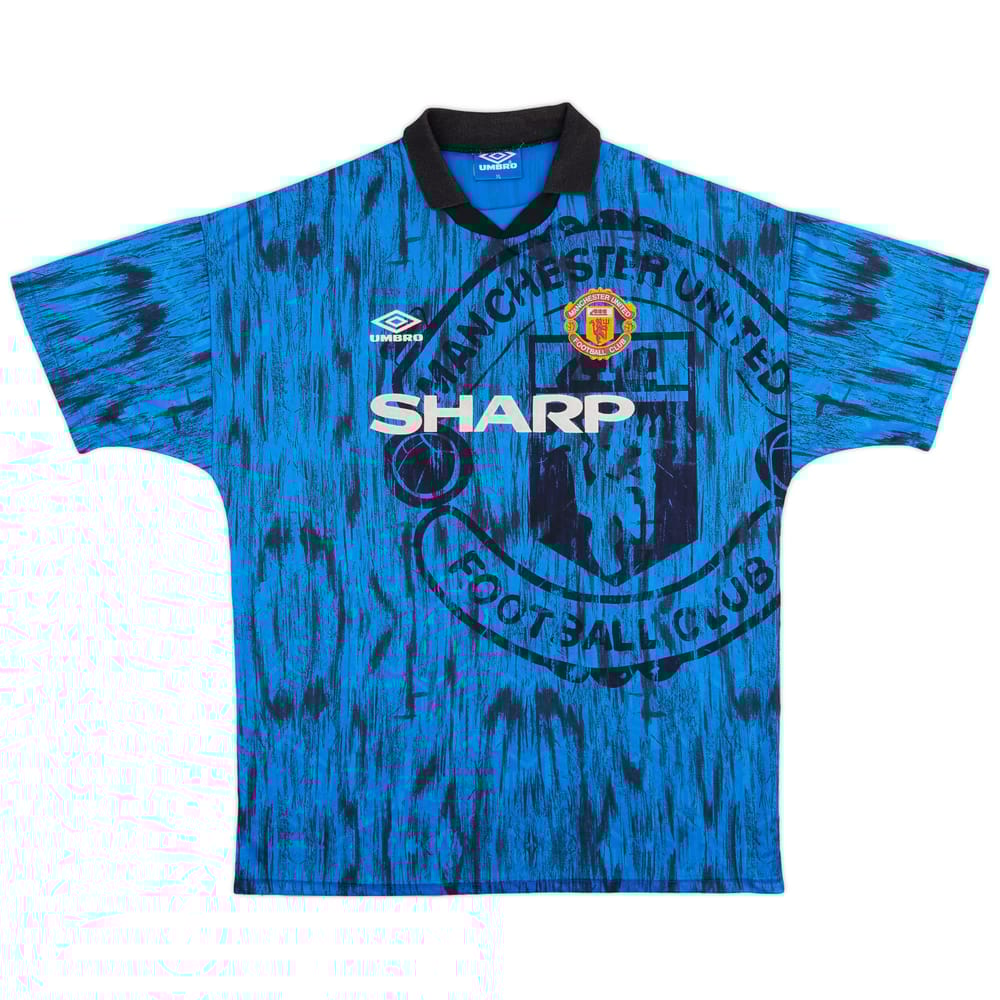 1992-93 Manchester United Away Shirt - 8/10 - (XL)