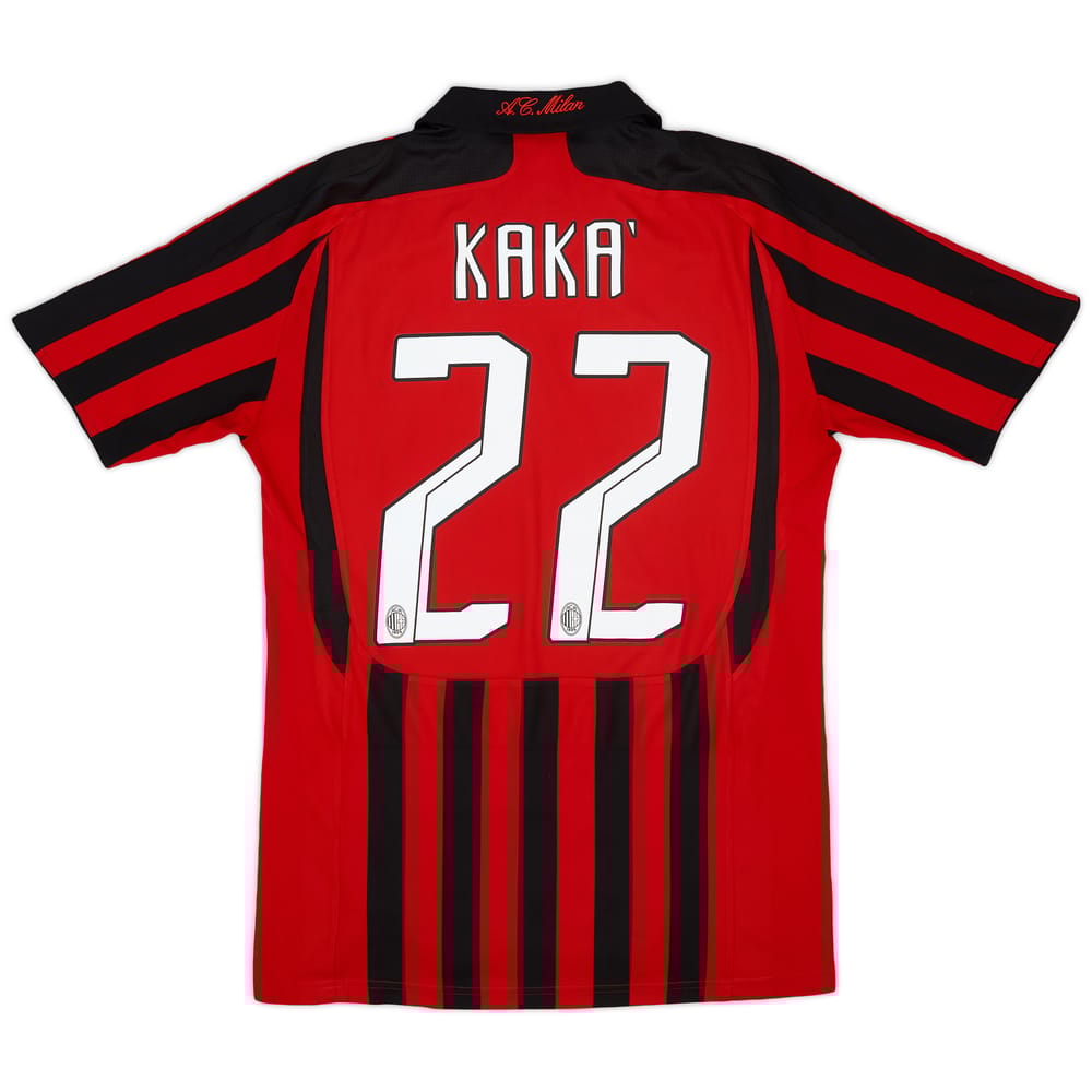 2007-08 AC Milan Home Shirt Kaka #22 - 6/10 - (S)