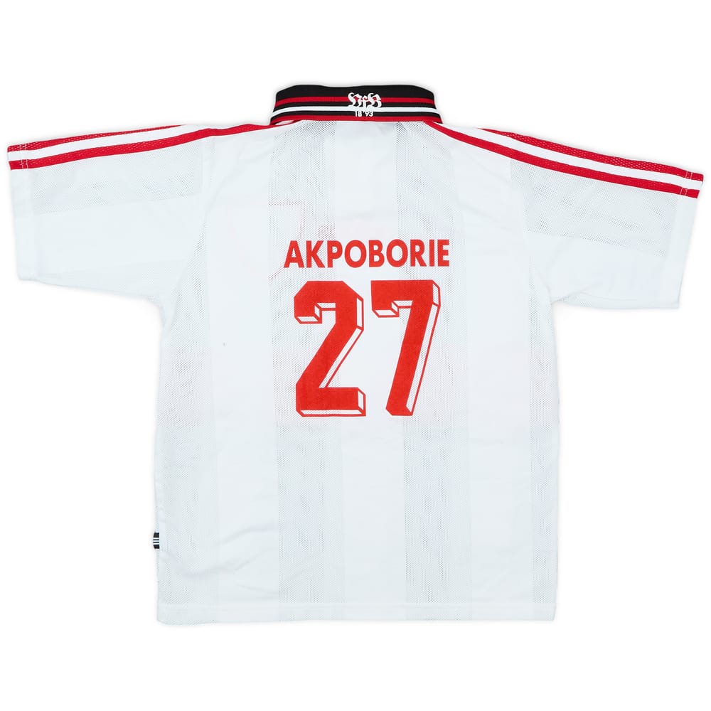 1997-98 Stuttgart Home Shirt Akpoborie #27 - 7/10 - (Y)