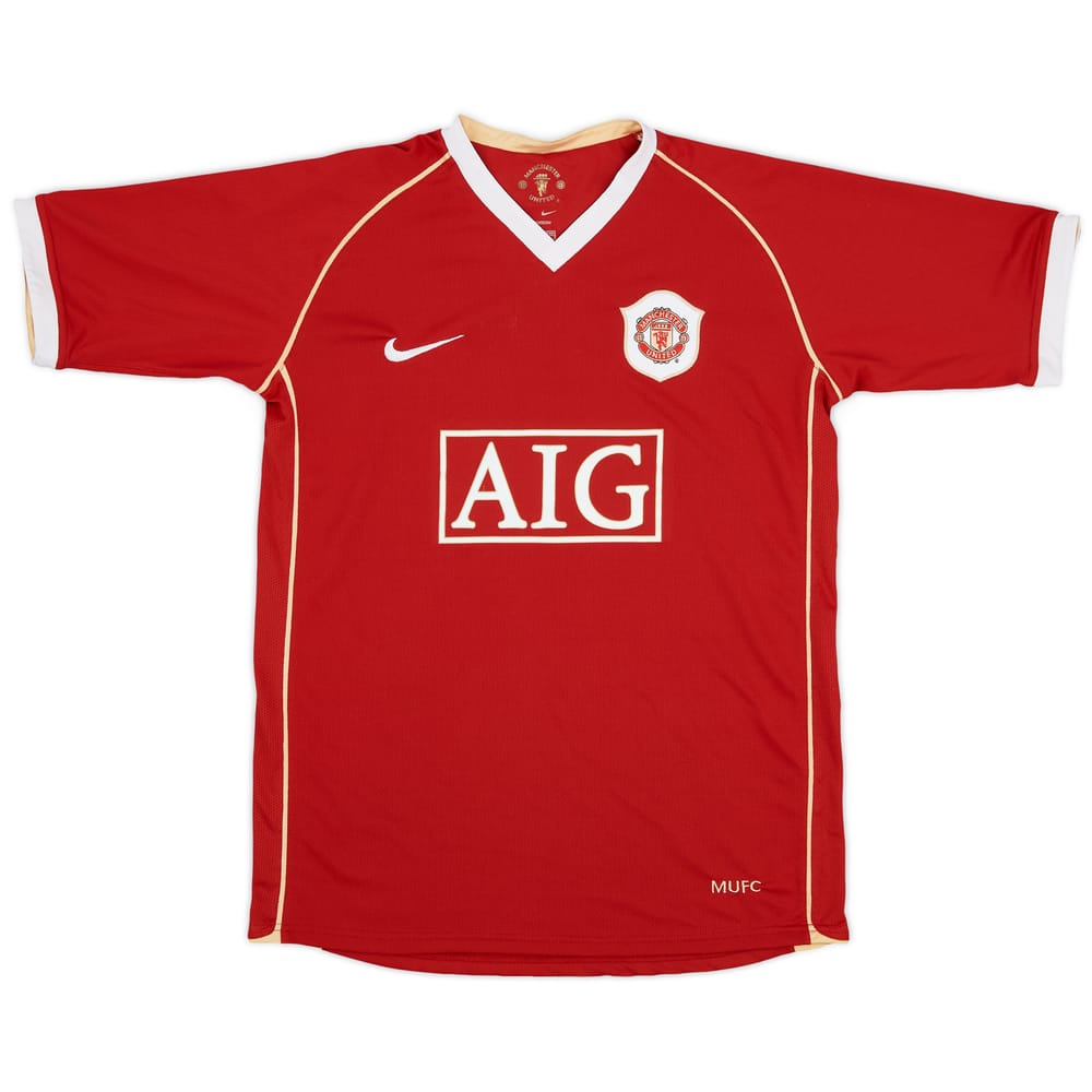 2006-07 Manchester United Home Shirt - 8/10 - (XL.Boys)